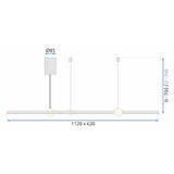 Lampa Ring 3 LED + fjärrkontroll APP752-30-40-50 Svart