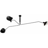 Taklampa med 3 armar APP569-3C Svart