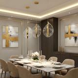 HÄNGANDE LED TAKLAMPA G129-CP GULD
