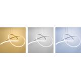 TAKLAMPA HÄNGANDE RING MODERN LED + FJÄRRKONTROLL APP393-CP KROM
