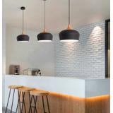 Lampada da soffitto pensile singola Bari i APP181-1CP Nera