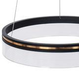 Hängande LED-lampa APP1191-CP 40 cm Svart