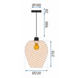 Lampe suspendue NATURAL APP885-1CP