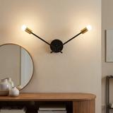 VÄGGLAMPA VÄGGLYKTA APP1119-2W Svart
