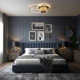 Taklampa APP1711-C LED-plafond Borstad Guld + fjärrkontroll