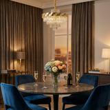 Kristall-pendellampa SWE076-CP 50cm GOLD