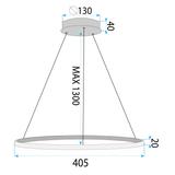 Taklampa LHJ001-CP 40 cm GOLD