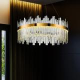 Kristalltaklampa APP1515-CP60 Guld