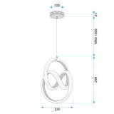 HÄNGLAMPA LED G068-CP Guld