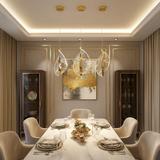 HÄNGANDE LED TAKLAMPA G129-CP GULD