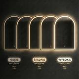 VÄGG-SPEGEL LED 60x100cm DART GULD