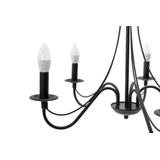 Rustik Takpendlad Lampa APP647-5CP Svart