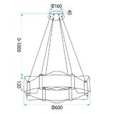 HÄNGANDE TAKLAMPA G151-CP GOLD