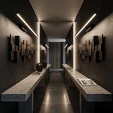 Badrum vägg LED-lampa APP1868-1W 80 cm Black