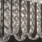 LED-kristall-pendellampa SWE073-CP 60cm Chrome