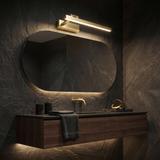 Badrum vägg LED-lampa SWE031-1W 40cm Brush Gold