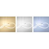 Taklampa Hängande Ring Modern LED + Fjärrkontroll APP396-CP Vit