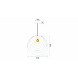 GEOMETRISK TAKLAMPA APP428-1CP Guld