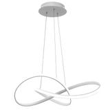 Taklampa Hängande Ring Modern LED + Fjärrkontroll APP396-CP Vit