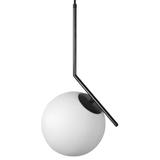Taklampa Hängande Glasglob G107-1W Svart Vit