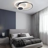 Taklampa APP1709-C LED-plafond Svart + fjärrkontroll