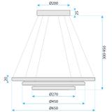 HÄNGLAMPA LED G036-CP GULD