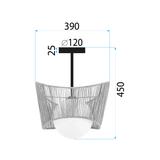 Boho taklampa APP1589-1CP