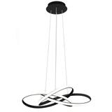 Modern taklampa LED + FJÄRRKONTROLL APP814-CP Node Svart