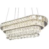Kristall LED Pendellampa för Tak 102W fjärrkontroll APP417-CP