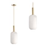 Hängande Lampa Glasrör Opal APP667-1CP Guld