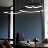 Lampa Ring 3 LED + fjärrkontroll APP752-30-40-50 Svart