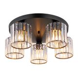 Kristalltaklampa EBT023-5C SVART
