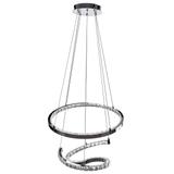 HÄNGANDE KRISTALLAMPA RING LED APP773-2CP