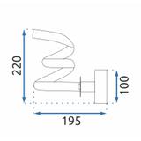 VÄGGLAMPA VÄGGLAMPET LED APP1052-W Svart MATT