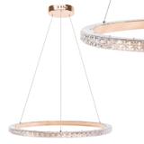 HÄNGLAMPA LED MS009-CP Ljust Roséguld 59 cm