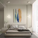 TAKLAMPA HÄNGANDE LED APP1783-CP VIT