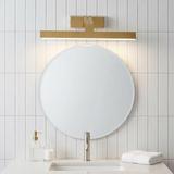 Badrum vägg LED-lampa SWE007-1W 43cm BRUSH GOLD