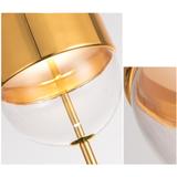 Glaspendellampa i Metall APP549-1CP Guld