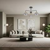 HÄNGENDE TAKLAMPA G084-3C SVART GRÅ