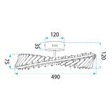 Taklampa LED  SWE095-C 50cm GOLD