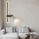 VÄGGLAMPA VÄGGLAMPA APP1439-W HÖGER BLACK GOLD