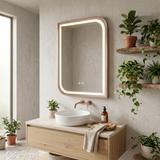 LED-VÄGGSPEGEL ZONE 70x50 BRUSH  ROSE GOLD