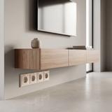 Cadre quadruple pour prises OSTE JNH016-4F Beige