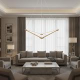 LED pendellampa APP1776-CP Borstad Guld