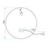 VÄGG-SPEGEL LED 50cm FFJ50