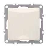Single grounded socket with flap OSTE JNH005-G Beige