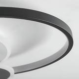 Taklampa APP1709-C LED-plafond Svart + fjärrkontroll