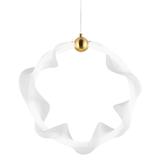 HÄNGLAMPA LED G014-1CP VIT/GULD