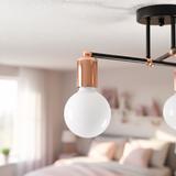 Hängande Fyrflams Taklampa 392200 Roséguld