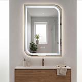 LED-VÄGGSPEGEL ZONE 70X50 BRUSH GOLD